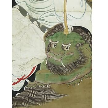 掛軸 無落款『観音立像』仏画 紙本 肉筆 掛け軸 x10856 Amazon.co.jp: B-2167真作無落款仏画 肉筆紙本淡彩 子安観音図